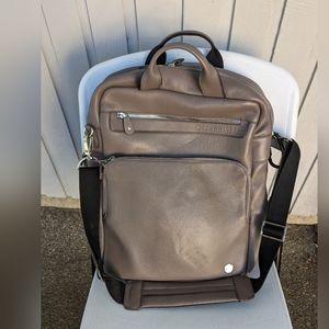 Poppy Barley leather convertible backpack